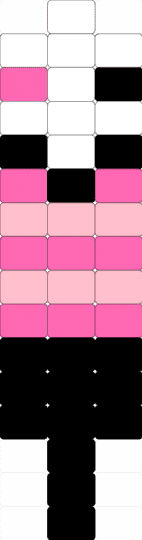 angel worm - white,pink