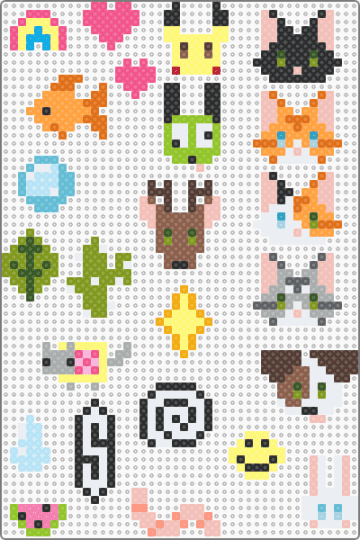 random thingies - yellow,beige,orange,gray,colorful,cute,animals,nature,random
