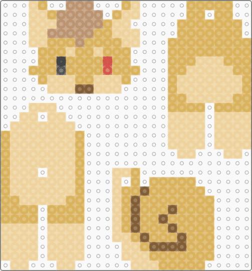 for @eddibleshiba - orange,beige,furry,shiba,dangle