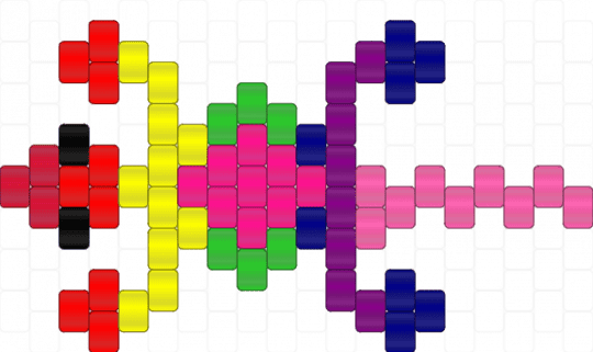 pride lizard - red,pink