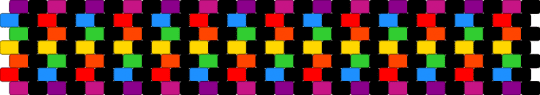 rainbow black stripes - black,pink,red