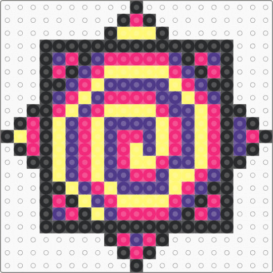 Colored flowstar - pink,purple