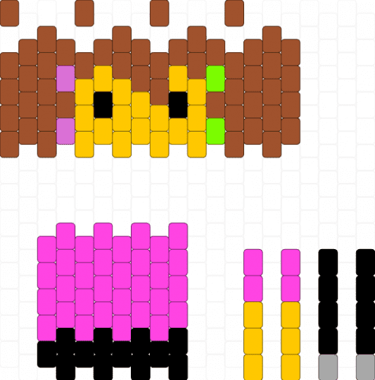 infected doll (didnt make base) - red,pink,yellow,regretevator,infected,kasper,infectedregretevator