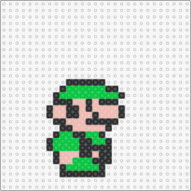 Small Luigi SMB3 - luigi,mario,nintendo,green,video game,retro,character,plumber