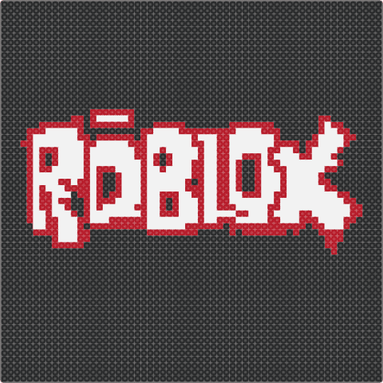 Old Roblox logo - black,red,white
