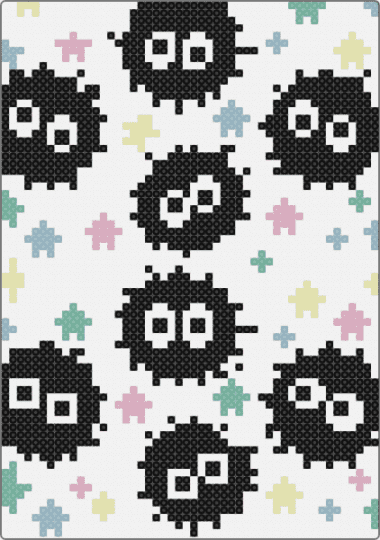Soot SPRITESSS! - white,teal,pink,colorful