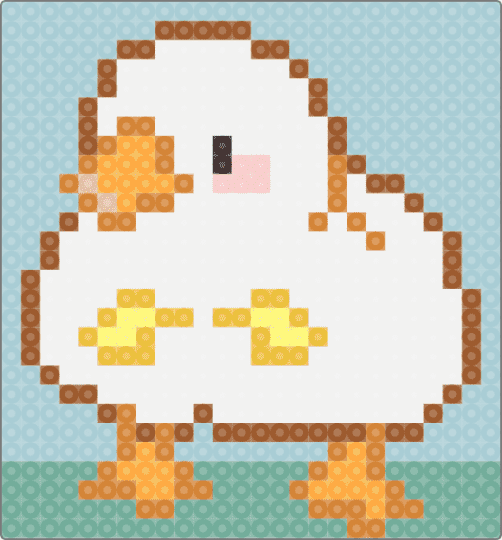 Duck! - orange,light blue,teal