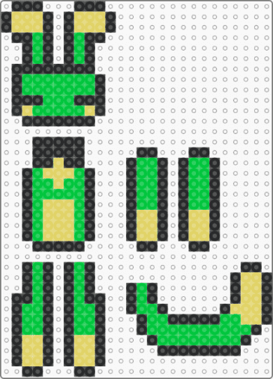 Alien dangle doll - 3d, alien, dangle, doll, green, idkwhattoputhere, space, yellow