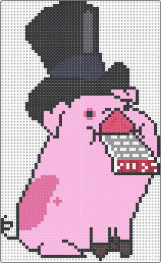 WADDLES EATING THE SCORE BOARD! :D - pink,waddles,pig,gravitufalls,silly