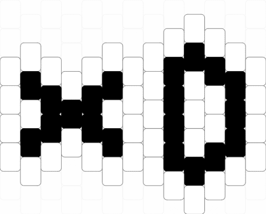 XD scene charm - black,white,xd,charm,scene