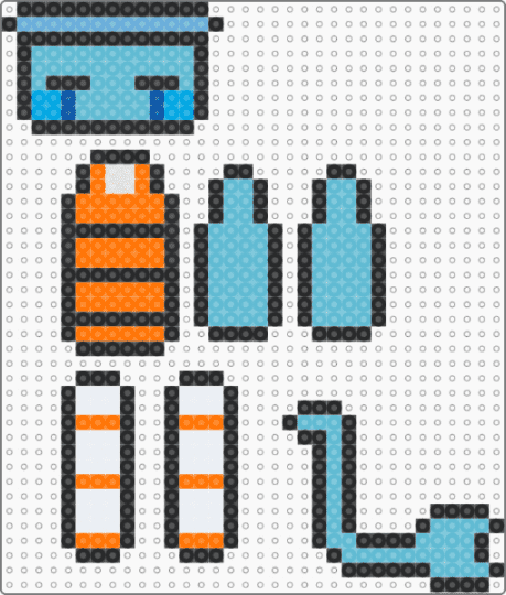 (REQUEST) Finn hang doll - dandys world, doll, finn, fishbowl, hang, hangdoll, light blue