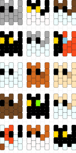 Mini cats - white,red,orange,colorful,cats,cat,mini,cute,silly