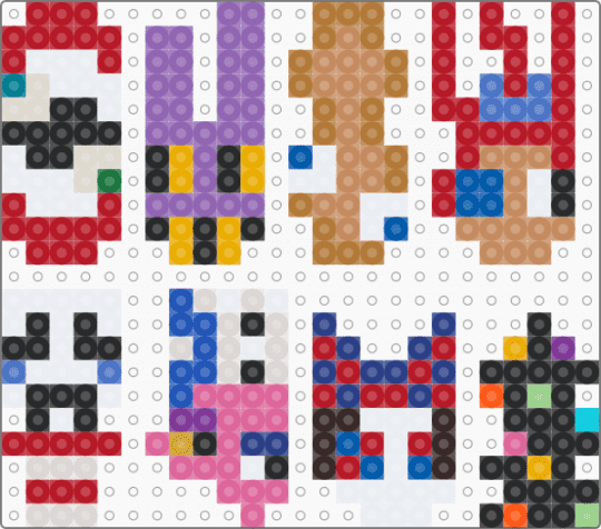 *ALL* TADC CHARACTERS!!! - red,pink,tan,blue,colorful,caine,jax,gangle,kinger,zooble,pomni,ragatha,tadc