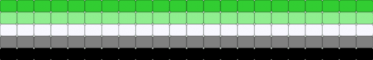aromantic ladder stich - green,teal,gray,aromantic,pride