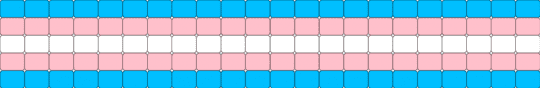 Trans ladder stitch - light blue,pink,trans,blue,white,trans pride
