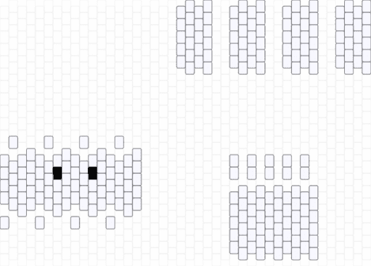 doll pattern base - white