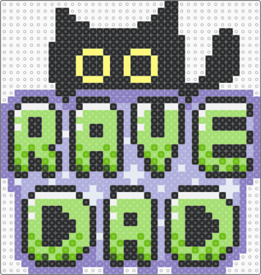 Rave Dad with cat! (Remix of @xfairygutz) - pink,green,cat,rave,rave dad,remix,text,purple,sign