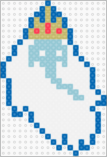 Ice King Charm (Adventure Time) - white,blue,light blue,cotdicy,ice king,simon petrikov,adventure time,cartoon,cartoon network,animated,character