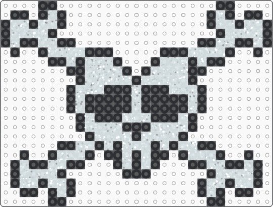 Glitter Heart Skull and Crossbones - black,white,cotdhearts,heart,skull,bones,skull and crossbones,pirates