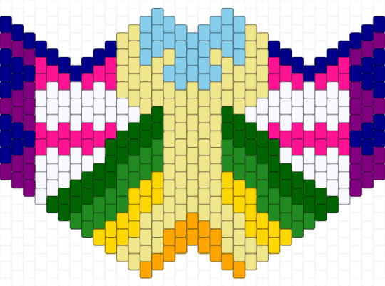 Cool pattern mask - yellow,pink,green,mask