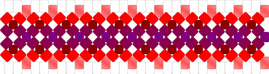 Red to purple fade X cuff - red,pink,x cuff,x