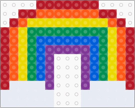 rainbow p2 to the single - green, orange, red, yellow