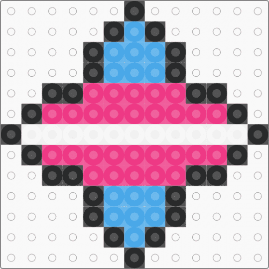 trans star :3 - light blue,pink