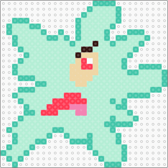 Squished Plankton - plankton,spongebob squarepants,character,nickelodeon,cartoon,teal,light blue