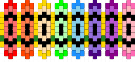changed color - red,yellow,pink