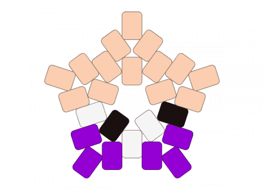 kinger tadc star - beige, purple, tadc