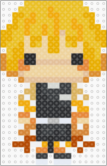 Zenitsu - beige,orange,yellow,zenitsu agatsuma,kny,demon slayer,nezuko,electric,hashira,anime,sprite