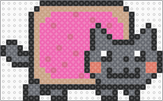 Nyan Cattttt - gray,pink,nyan cat,rainbow cat,nyan,cat,poptart cat