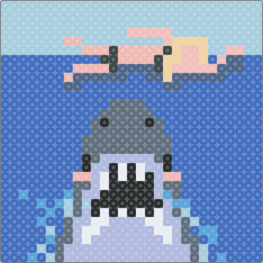 Baby Shark gets an appitizer - light blue,blue,cotdoceans