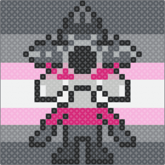 Demigirl-gon - gray,stranger things,pride,demi girl,demi gorgon,flag,netflix,horror,demigirl