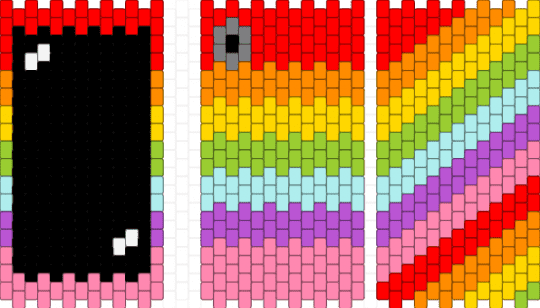 rainbow phone case - red,orange,yellow,pink