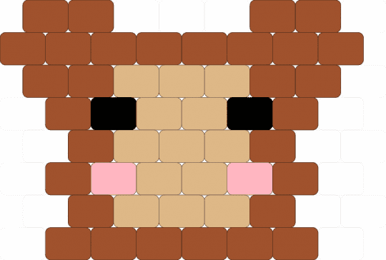 bread with a face - red