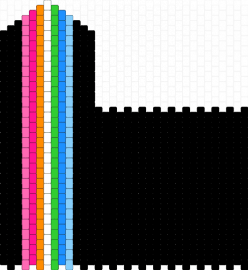 queer flag phone holder - black,pink,light blue,pride,queer,flag,phone holder,bag
