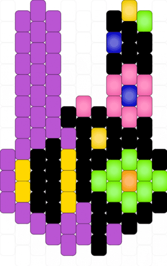 abstracting jax charm - pink,tadc,jax,abstracting,peyote,charm,purple,black