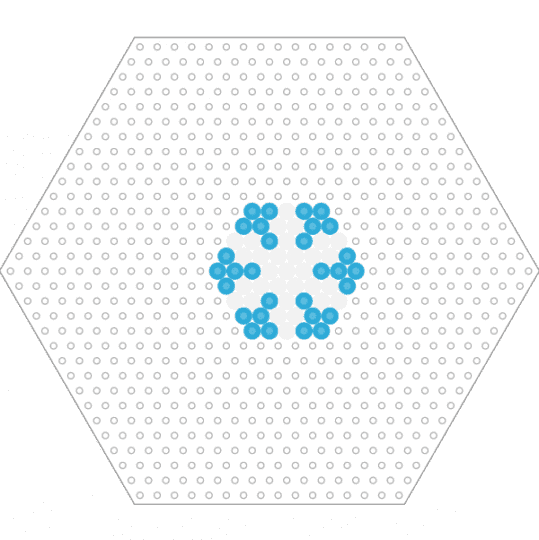 Snowflake ❄️ - light blue, white