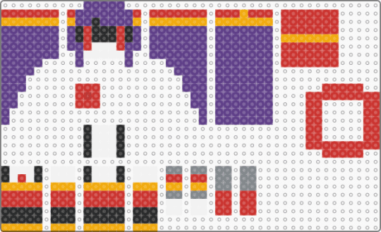 Sitting Doll(Murder Drones) - red,purple