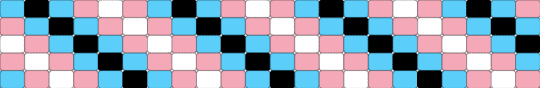 trans ladder stitch - light blue,pink