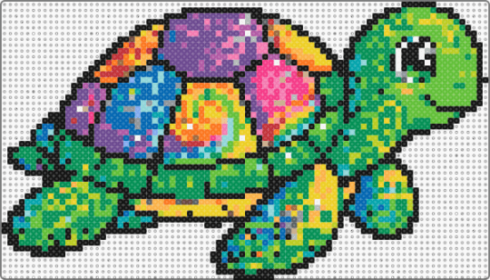 Trippy turtlr - green,pink,orange,colorful,turtle,trippy