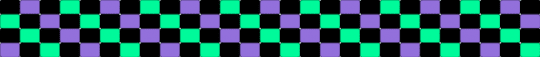 purple/black/green ladder stitch remix from @jimmy123 - purple,teal,ladder stitch,green,black