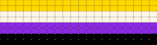 Non binary Ladder stitch cuff thing - yellow,purple