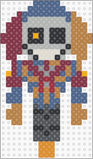 Smol Prototype (poppy playtime) wip - beige, blue, brown, tan