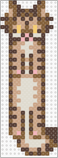 Maine coon cat - beige, brown, cat, dangle, doll, maine coon, tabby, tan