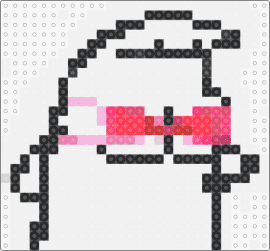 Flork - flork,comic,meme,funny,whimsical,unique character,quirky attire,pink,white