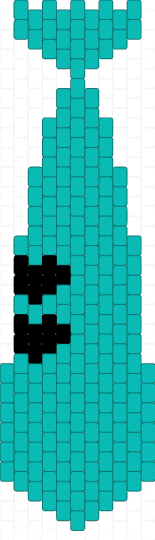 Miku tie - teal