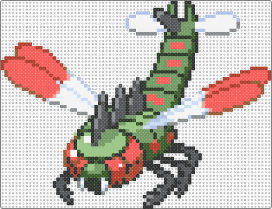Yanmega - green, pokemon, purple, red, yanmega