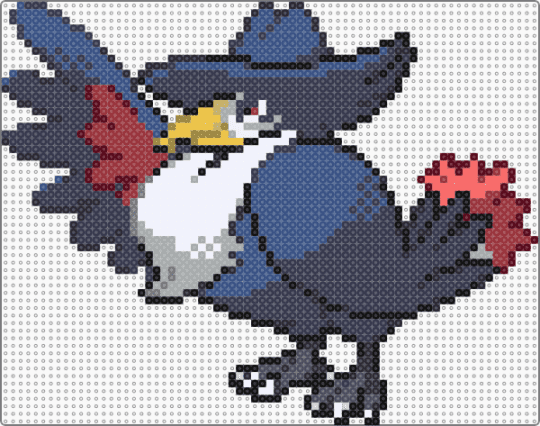 Honchkrow - blue, pokemon, purple, red